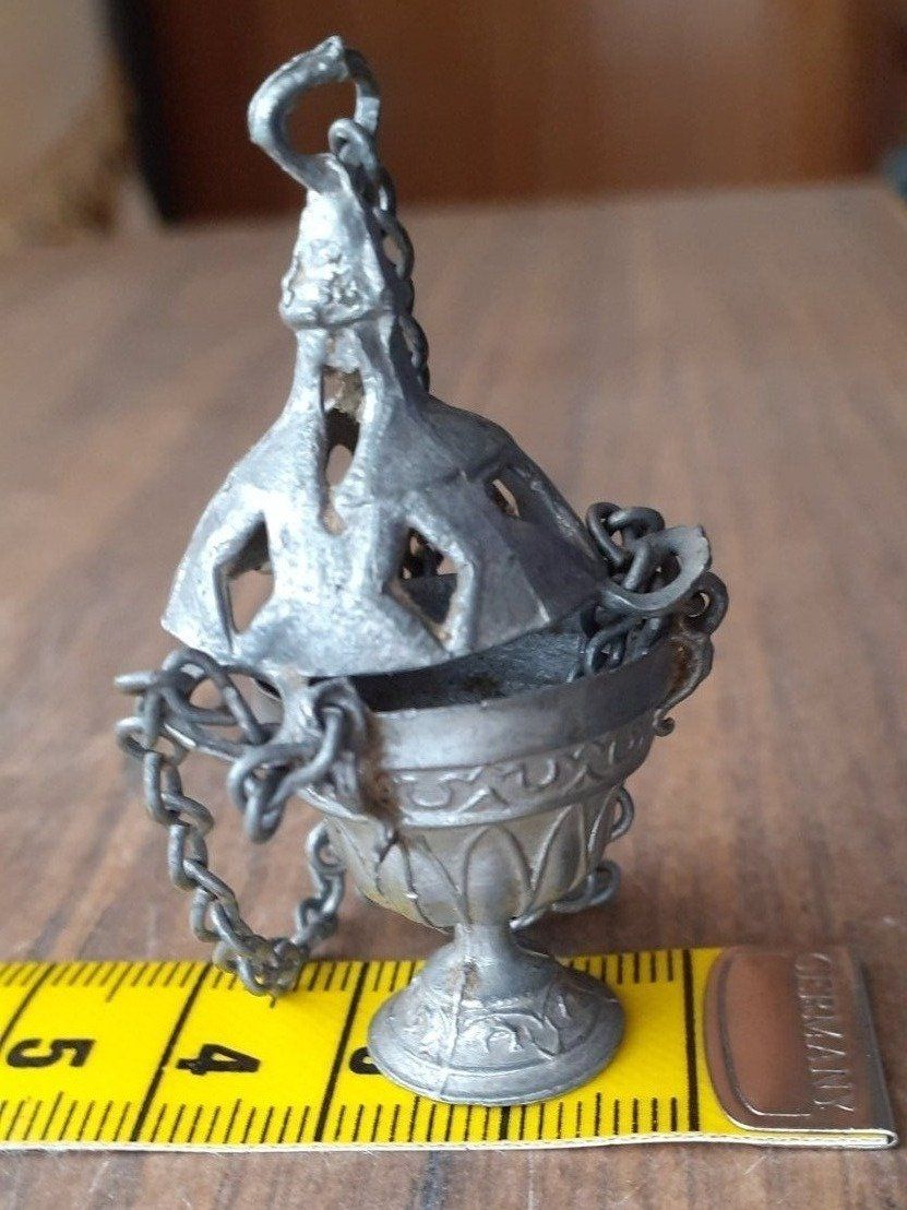 Statuette: Weihrauchfass sakral Miniatur antik – Usato da Mörschwil venduto da antiksalon 9