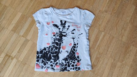 Süsses 🦒✨Giraffe T-Shirt mit ✨Glitzer  (Gr. 110 / 4-5 yrs)