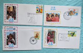 4 Briefe UNICEF Jahr des Kindes 1979
