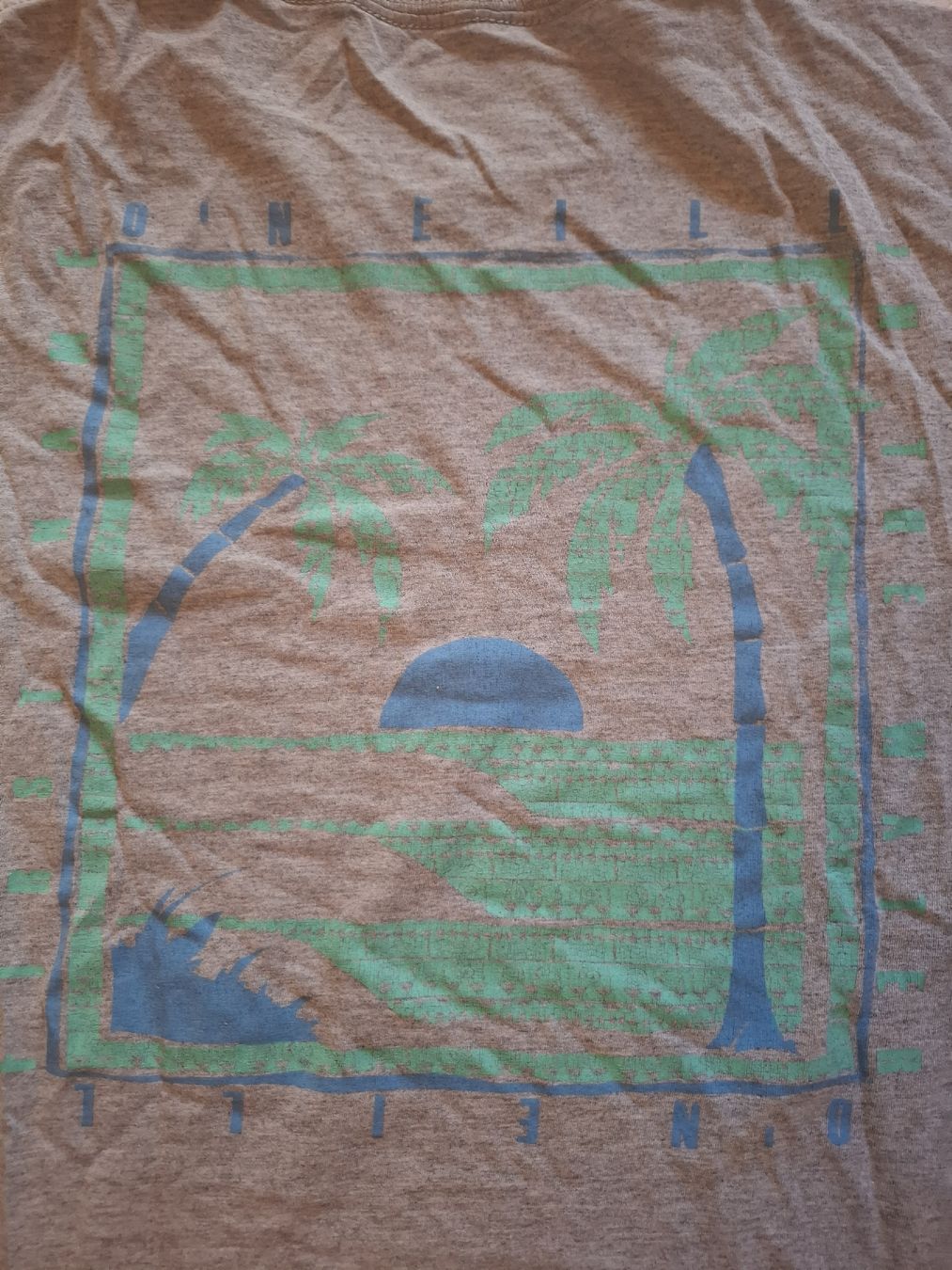 O'Neill T-shirt: T-Shirt Gr. M, O'Neill, Rückendruck, hellgrau – Usato da Urtenen-Schönbühl venduto da nerdgirl 2