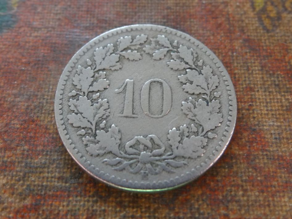 Tutti le monete: 10 Rp. 1885  (A) – Usato da Romanel-sur-Lausanne venduto da Swift13 1