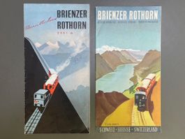 2x Prospekt Brienzer Rothorn / Berner Oberland Bergbahn