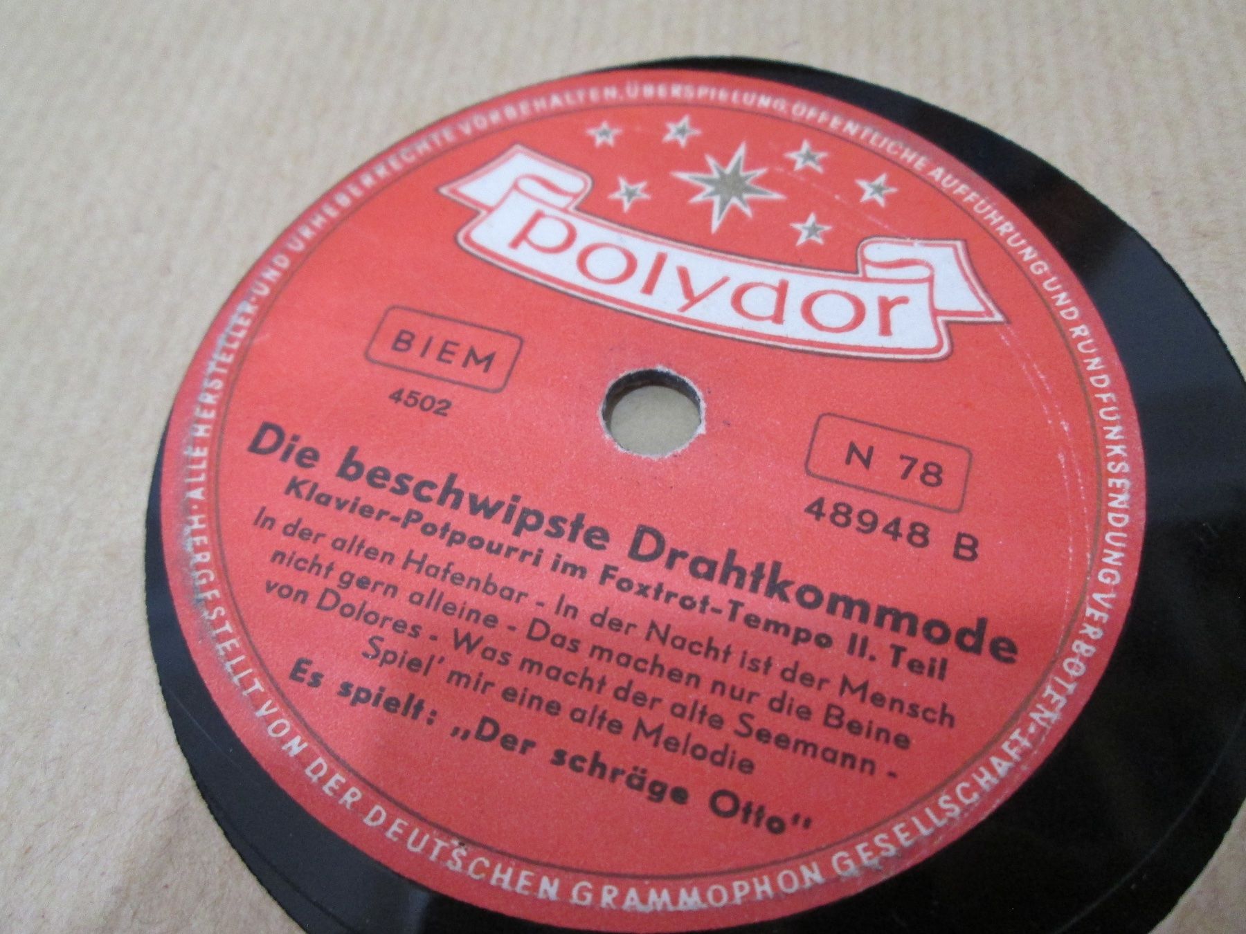Schallplatten: DISQUES 78 TOURS – Gebraucht aus Lausanne von Leag 9