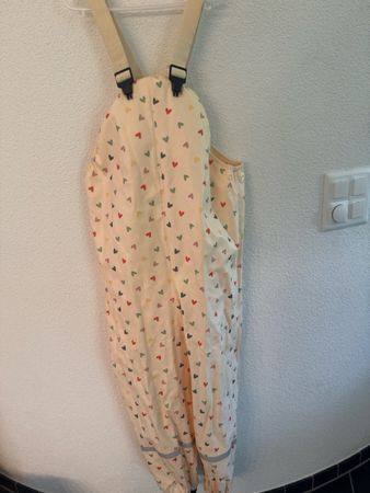 Regenhose Latzhose H&M Gr. 134/140 Herzli 