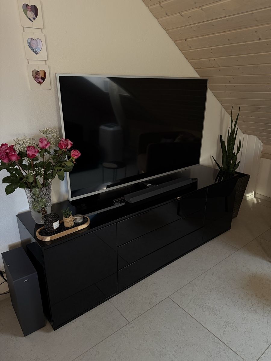 Kommoden: Sideboard schwarz Hochglanz – Gebraucht aus Felben-Wellhausen von Yalbey