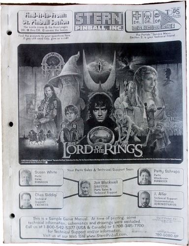 Flipper: Lord of the Ring – Usato da Schalunen venduto da schwabspielautomaten