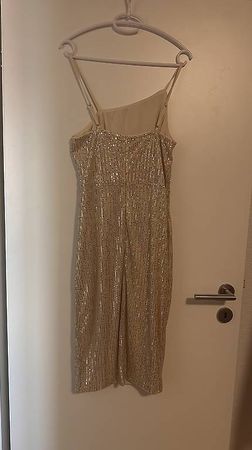 Pailletten Kleid Rosa/Gold