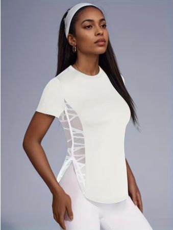 NEUES Damen Sport Top uni weiss Gr. XS - 225477