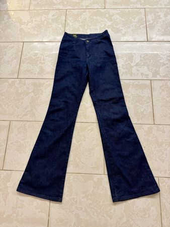 Vintage Lee Flared Jeans Denim, Size 28-33, Dark Blue