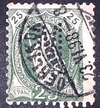 Tous les timbres: Perfin   65 – D'occasion à Opfikon par webstar30