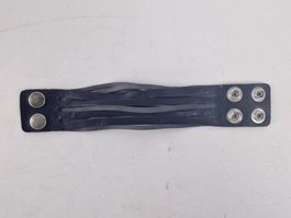 Schwarzes Lederarmband