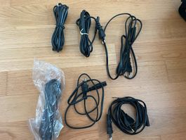 🔌 6x Netzkabel Eurostecker C7 diverse Längen ⚡