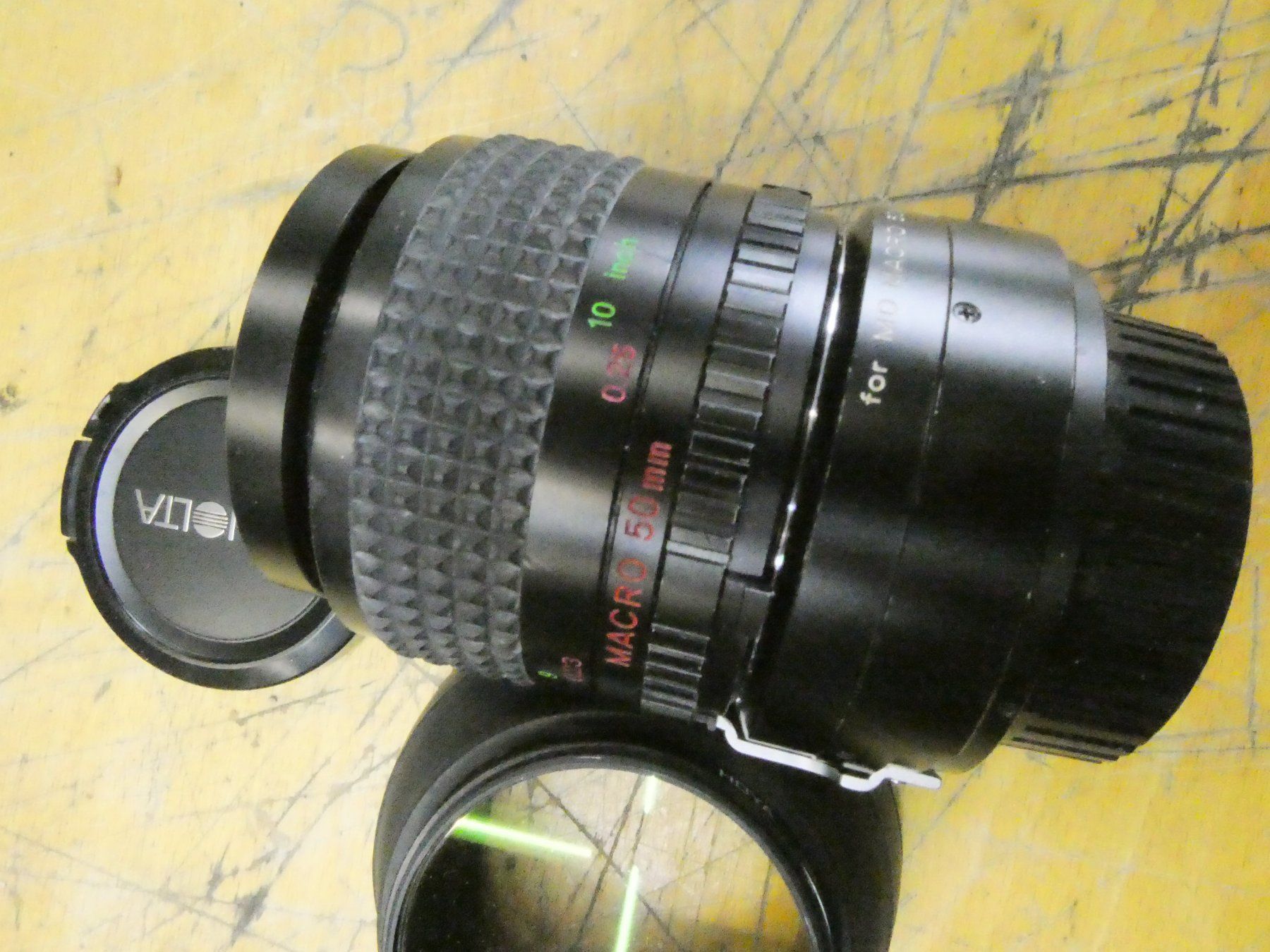 Minolta Obiettivi: Objectif Minolta MD Macro 50mm 1:3.5  avec bague Macro – Usato da Etagnières venduto da emmaus.electro 1