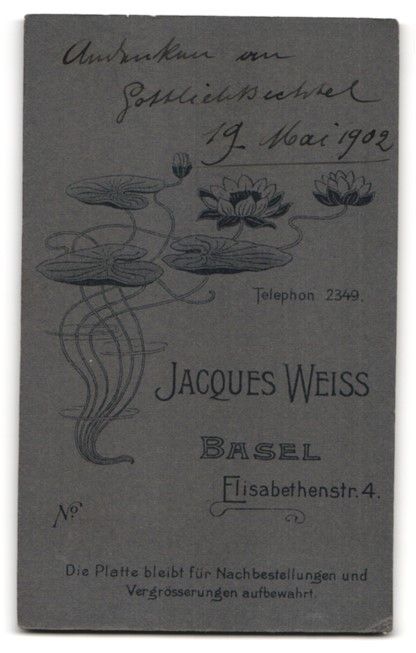 Photos & affiches: Fotografie Jacques Weiss, Basel, Elisabe – D'occasion à Berlin par bartko-reher 1