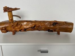 Rustikaler Brunnen aus Holz 🪵🌳 einzigartiges Deko!