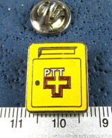 PTT BRIEFKASTEN GELB PIN ENAMEL KLEIN-FEIN