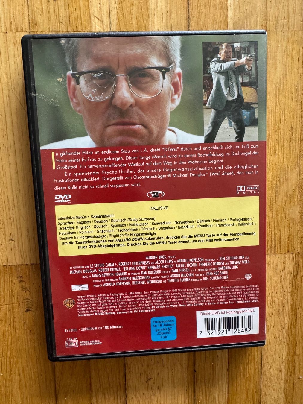 Tutti i DVDs: FALLING DOWN. (DVD) – Usato da Basel venduto da san_2qlq 1