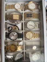 Großes Uhren-Konvolut mit Uhrenbox – ca. 30 Armbanduhren 