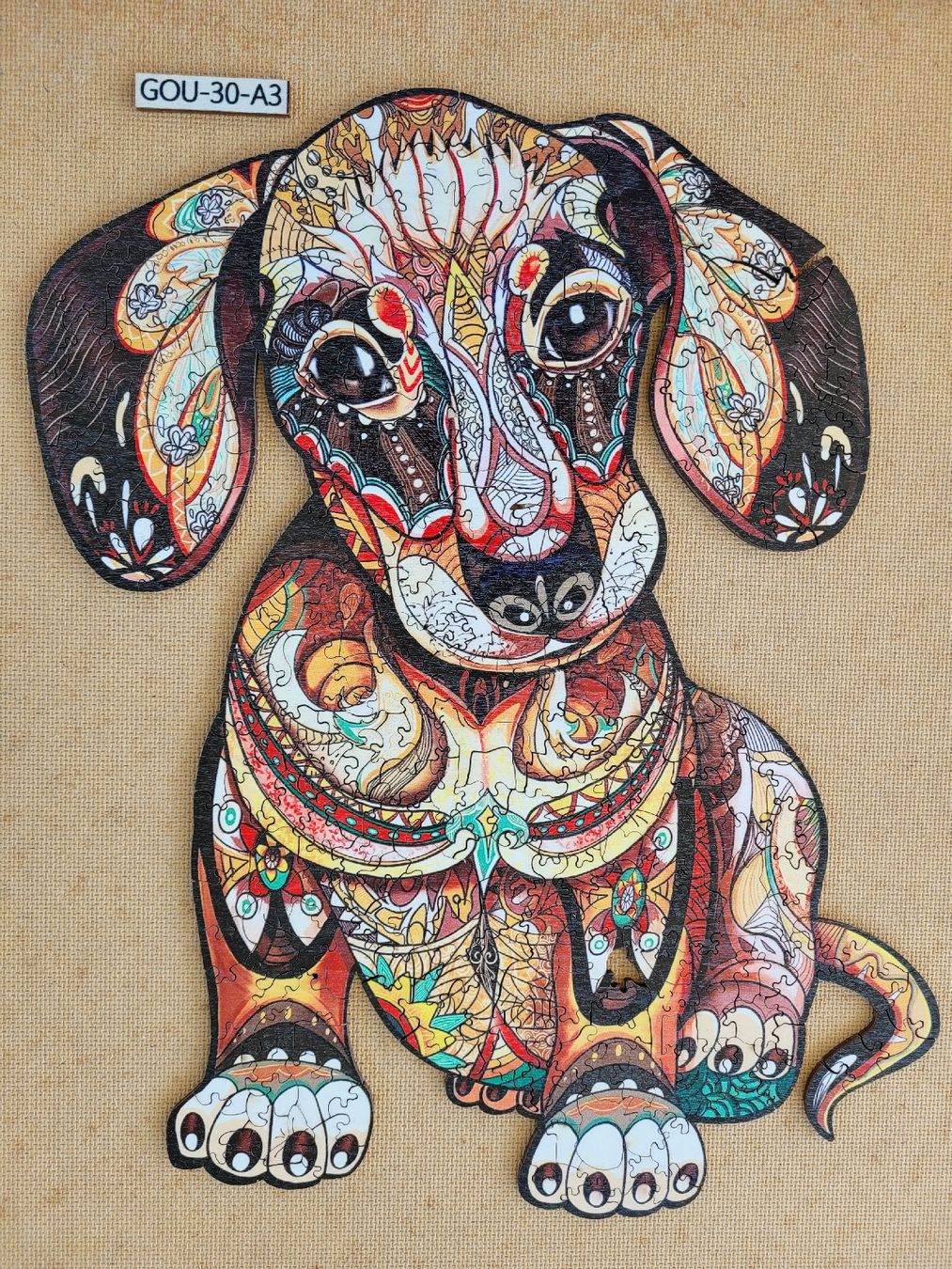 Puzzle: Holzpuzzle Dackel Hund – Usato da Niederbipp venduto da Schlako
