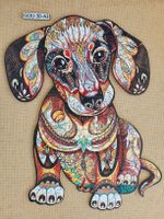 Holzpuzzle Dackel Hund