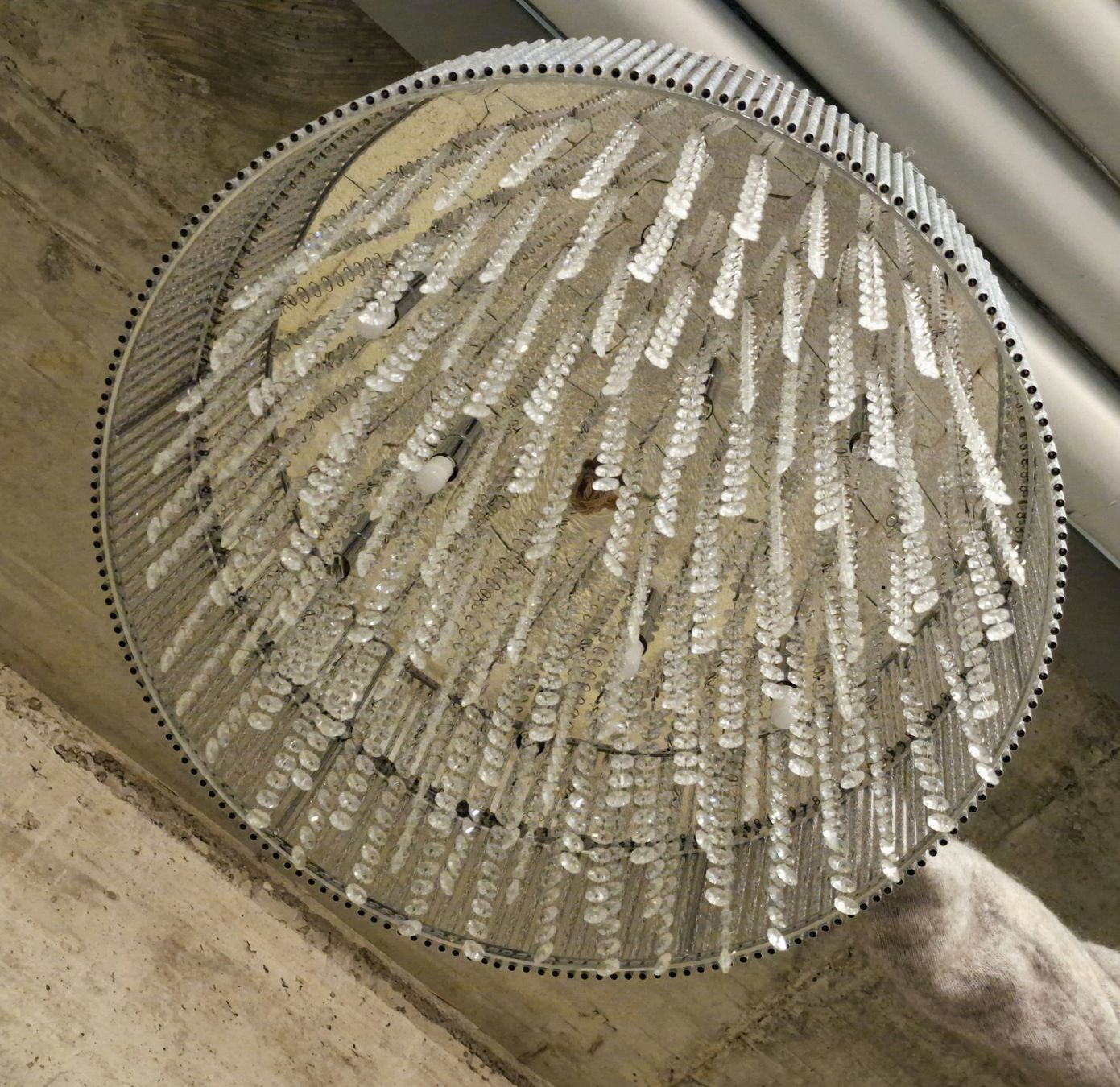Lampadari & plafoniere: Elegante Deckenleuchte mit Kristallen - Durchmesser 55cm – Usato da Affeltrangen venduto da Szafaoli 2