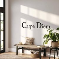 Wandtattoo Carpe Diem schwarz 80x19cm (neu, UVP 38.90 Fr.)