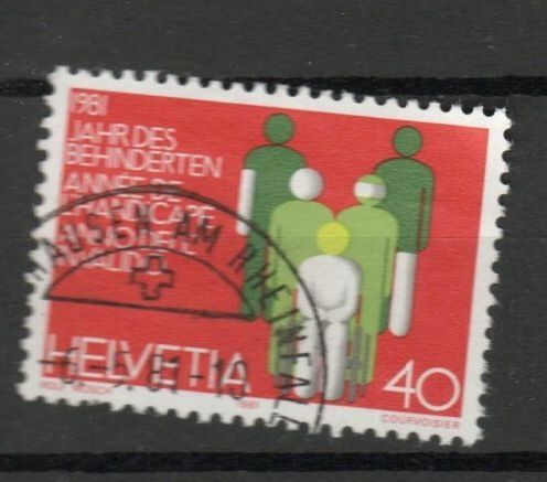 Tutti i francobolli: 1981 - Jahr der Behinderten – Usato da Schaffhausen venduto da poststamp