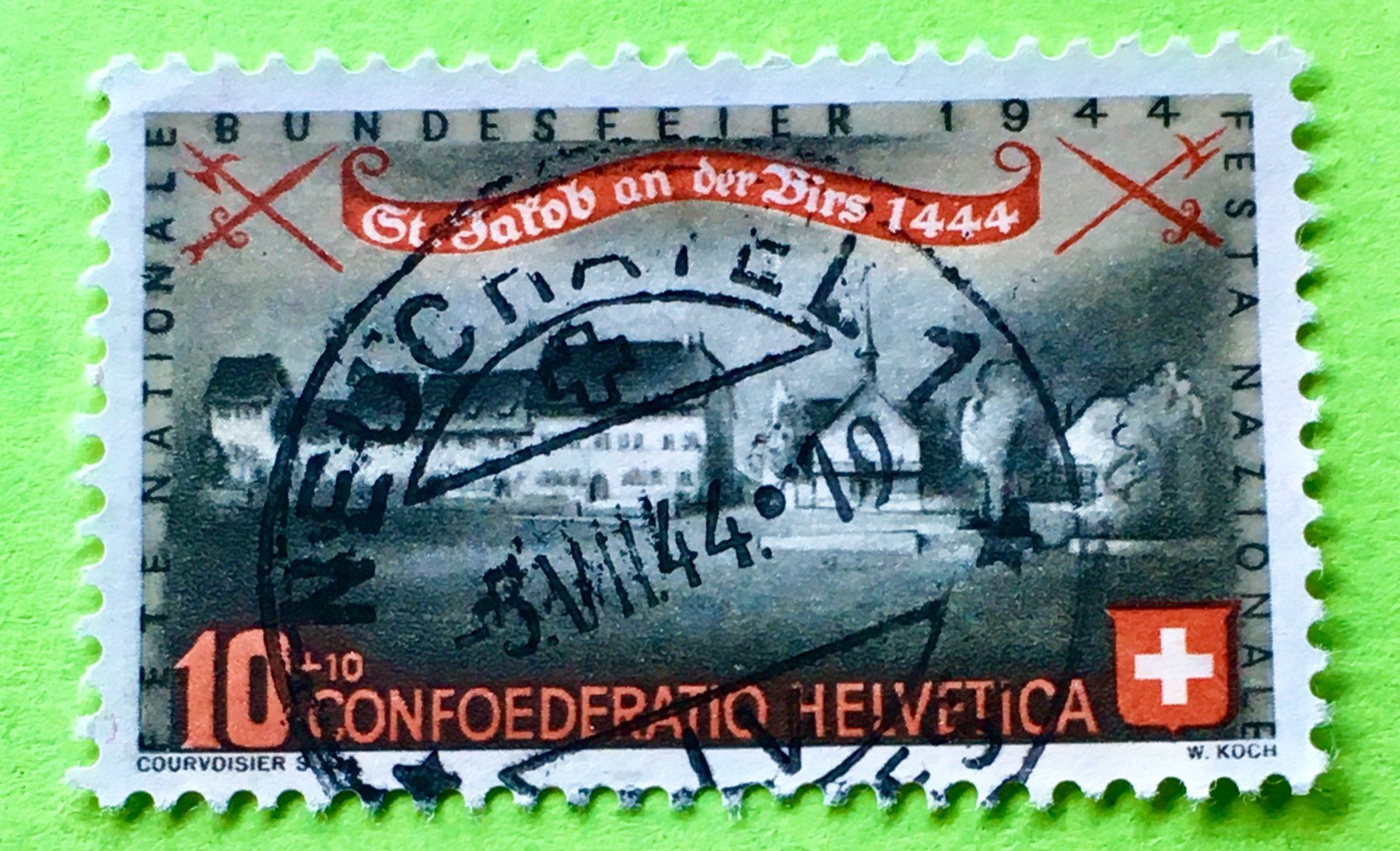 Tutti i francobolli: Nr.B 23 GESTEMPELT 1944     – Usato da Aarau venduto da Billa007