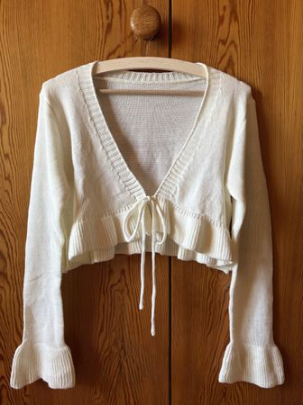 Süsse weisse Bolero Jacke, Gr. S