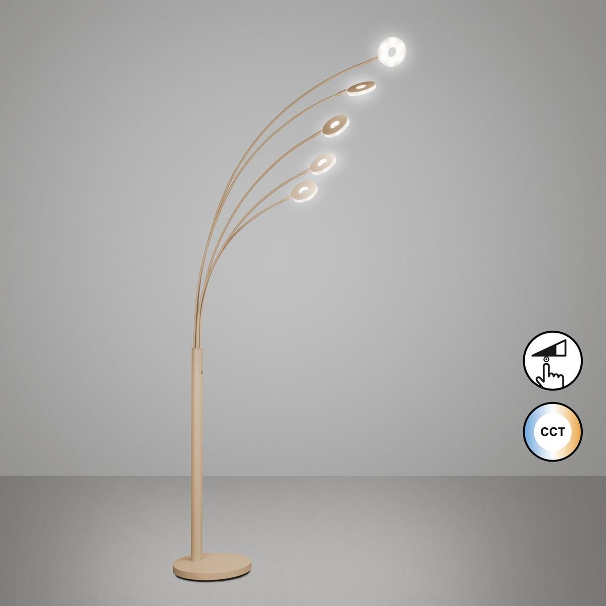 Lampade: LED Stehleuchte, Sand, CCT, 225 cm Höhe – Nuovo (secondo la descrizione) da Kreuzlingen venduto da Smart-Light