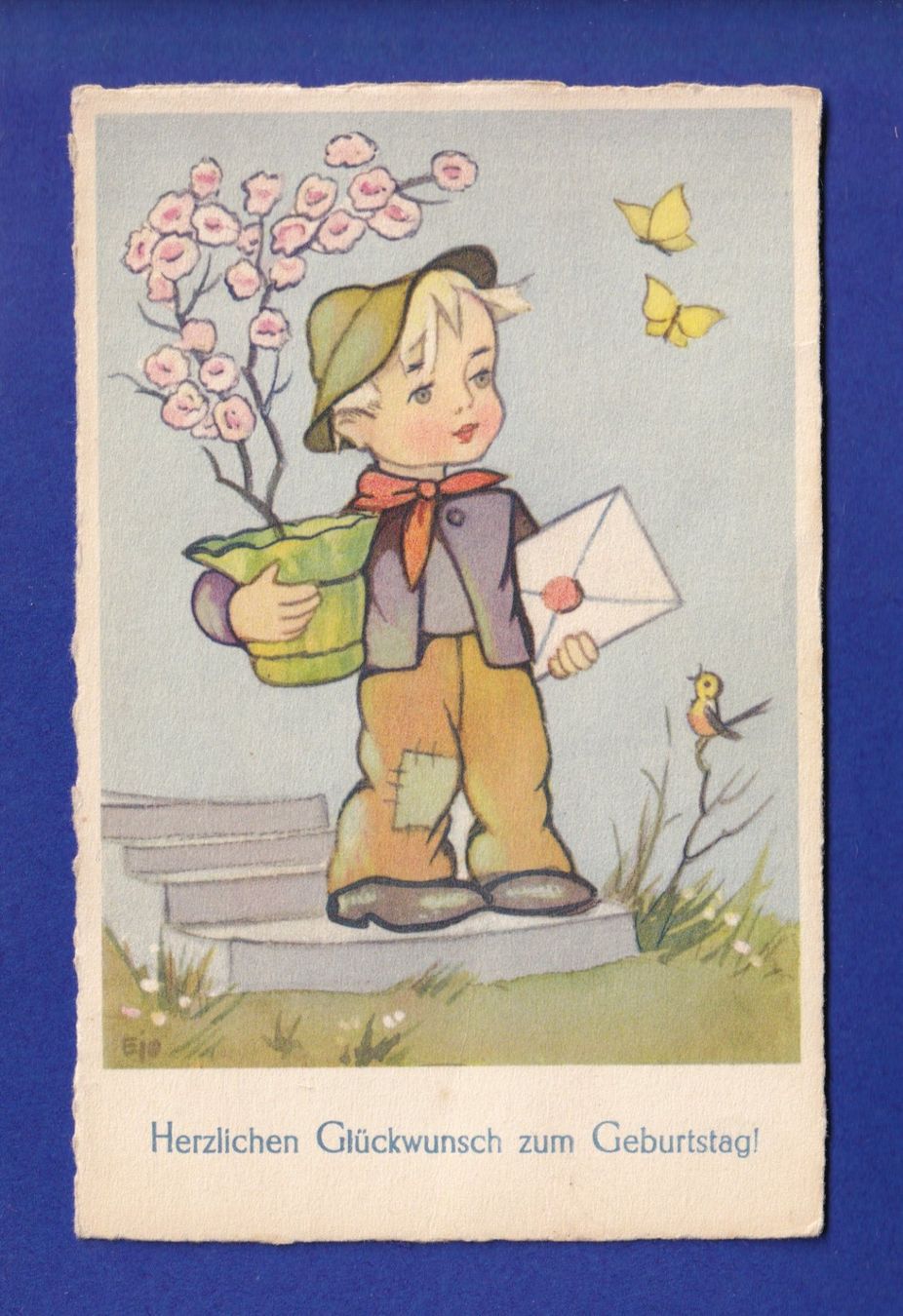 Ansichtskarten: ENFANT / KIND - Geburtstag – Gebraucht aus Pully von nicecards-shop