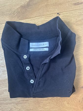 Zara Men Polo Shirt schwarz Grösse L