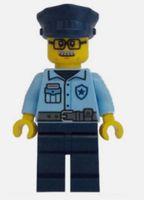 LEGO Minifigur Polizei Chef, aus Set 60419