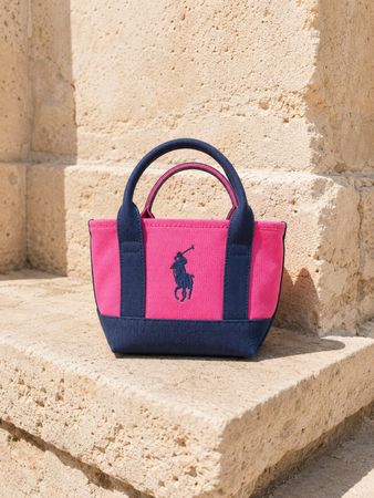 RALPH LAUREN | sac à main rose navy | été plage