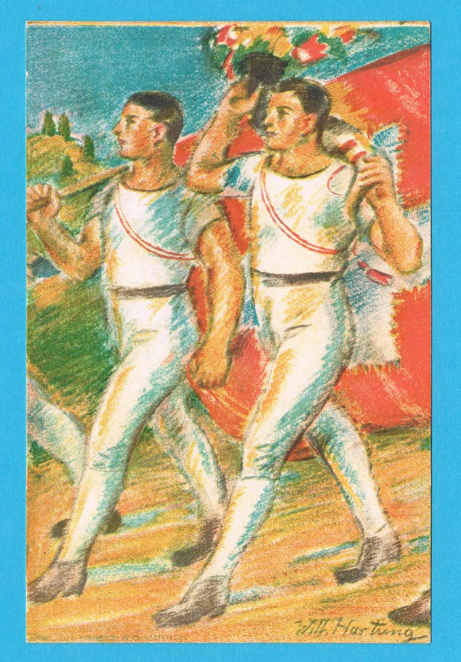 Cartoline: Bundesfeierkarte Turner 1920 – Nuovo (secondo la descrizione) da Biberstein venduto da Jura39