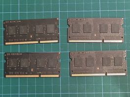 4x Micron 4GB DDR3L RAM, MT8KTF51264HZ-1G6E2, 1Rx8
