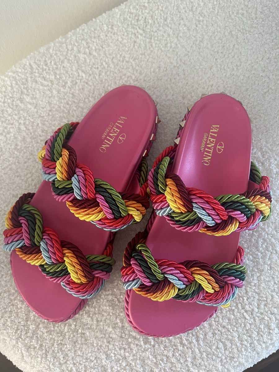 Damenschuhe: Valentino Sandalen Rockstud – Neu (gemäss Beschreibung) aus Baar von Lila2006 2