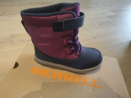 Merrell Mädchen Winterstiefel Gr 33, Berry/Navy, NP 109.-