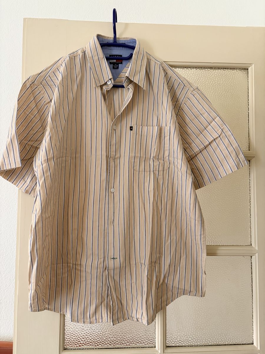 Tommy Hilfiger Camicie: Tommy Hilfiger Herren Kurzarmhemd Gr. XL – Usato da Zürich venduto da szw_lvm7