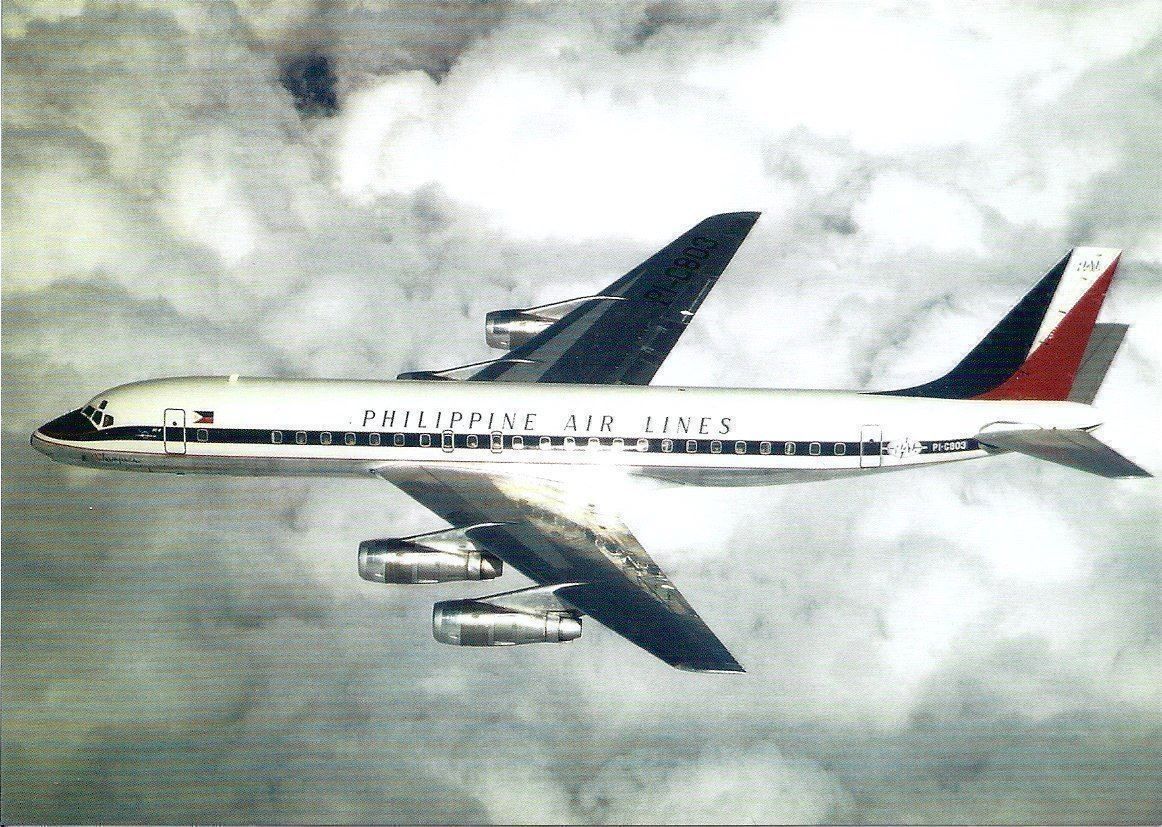 Cartoline postali: Philippine Air Lines DC-8-53 PI-C-803 – Nuovo e nell'imballaggio originale da Thun venduto da Abigboss