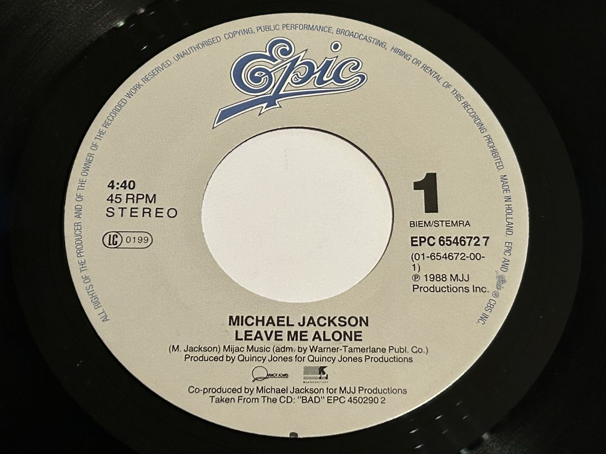 Dischi in vinile: Michael Jackson 1989. Leave Me Alone – Usato da Faulensee venduto da Mizuno06 3