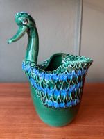 Rimini Blu Bitossi Vogel Vase von Aldo Londi, Vintage Design