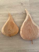 Holzdeko Dekoflammen 2er Set Naturdeko Weihnachten