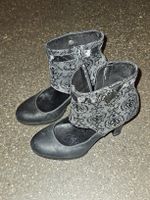 Stiefeletten Neosens schwarz mit Muster Grösse 38 