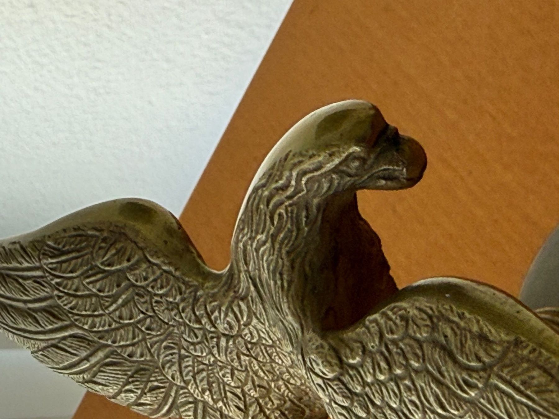 Statuette: Adler auf Sockel, Antik, Messing – Usato da Fehraltorf venduto da bruggin 5