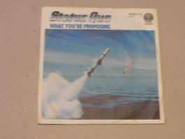 Single brit. Rock Hardrock Band Status Quo 1980 Proposing