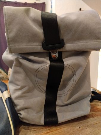 Airpaq Rolltop EpiQ Rucksack – Hellgrau – Upcycling Premium