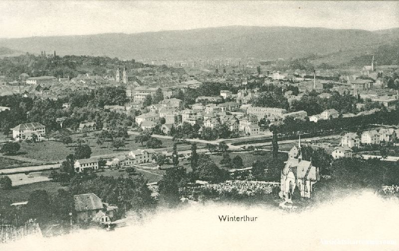 Cartoline postali: Winterthur + ca. 1905 – Usato da Emmenbrücke venduto da teestube