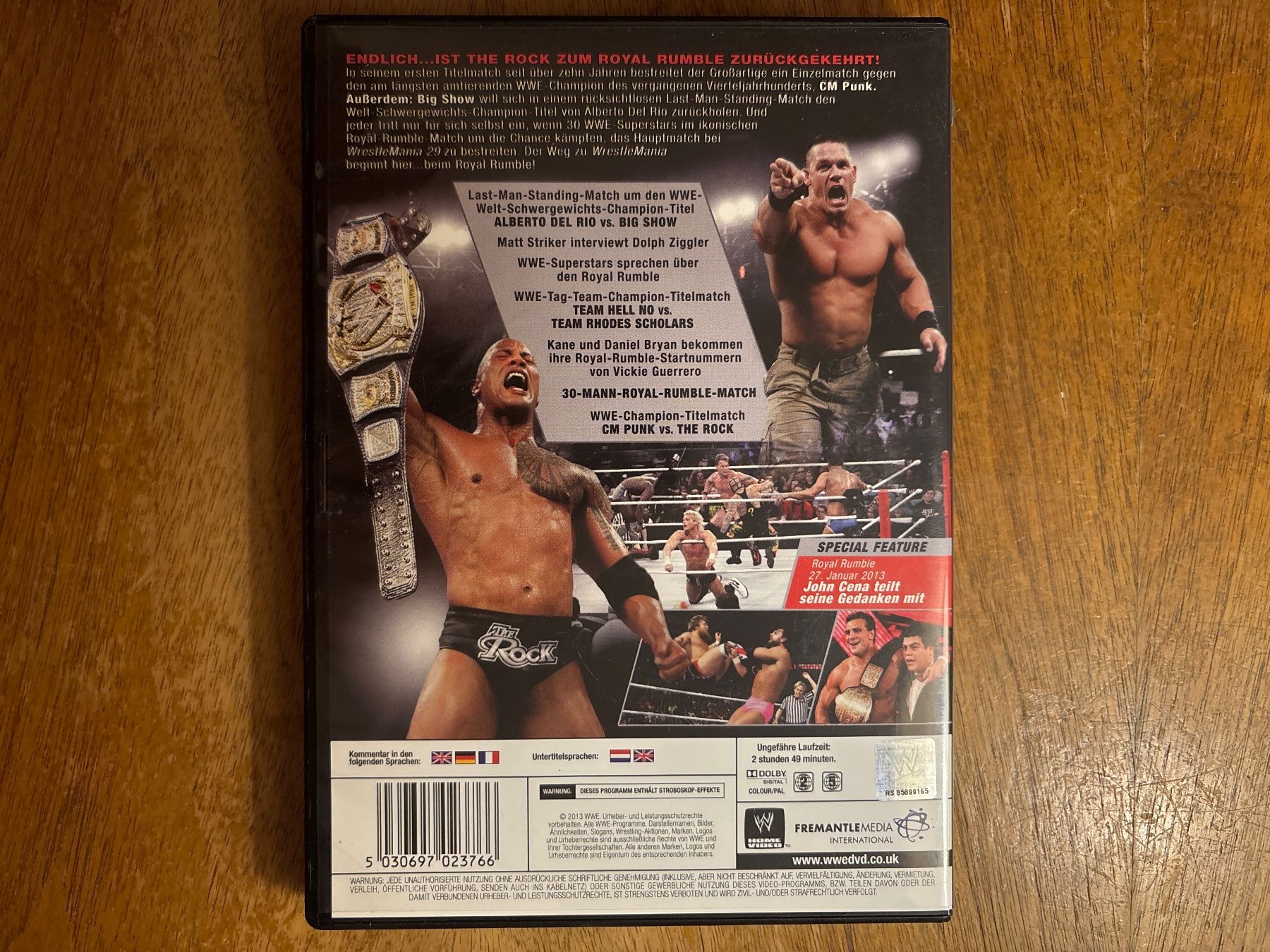 Alle DVDs: WWE ROYAL RUMBLE 2013 – Gebraucht aus Zürich von hiddentreasures_zh 1