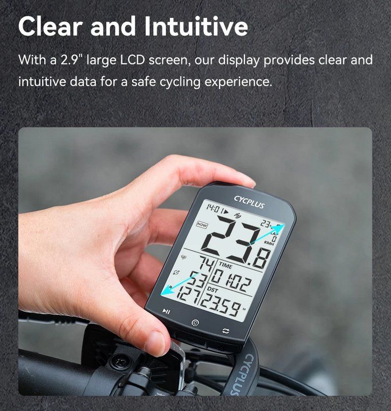 Computer & Messgeräte: GPS Fahrradcomputer mit Bluetooth 5.0 & ANT+ Geschwindigkeit – Neu und originalverpackt aus Genève von Anna-38 1